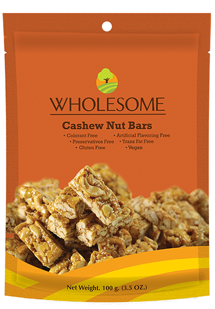 Wholesome-healthy-snacks_Nut-bars-Cashew gluten free