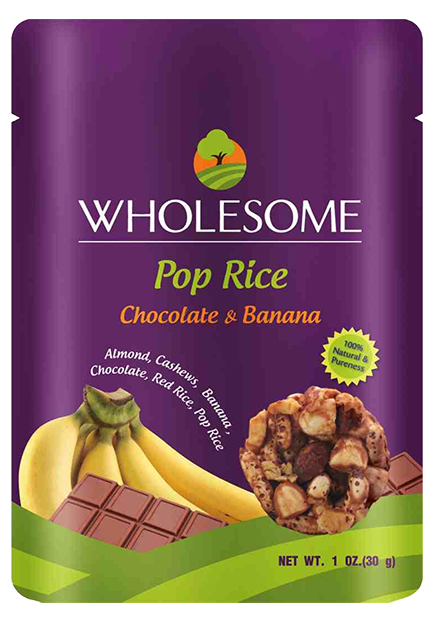 Wholesome-healthy-snacks_Pop-rice-Chocolate-banana